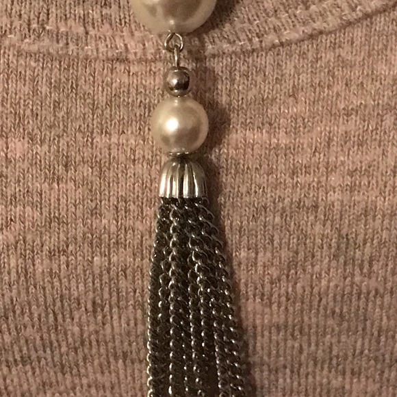 Beautiful silver and Pearl Tassle necklace, unmarked but good quality - Picture 5 of 10
